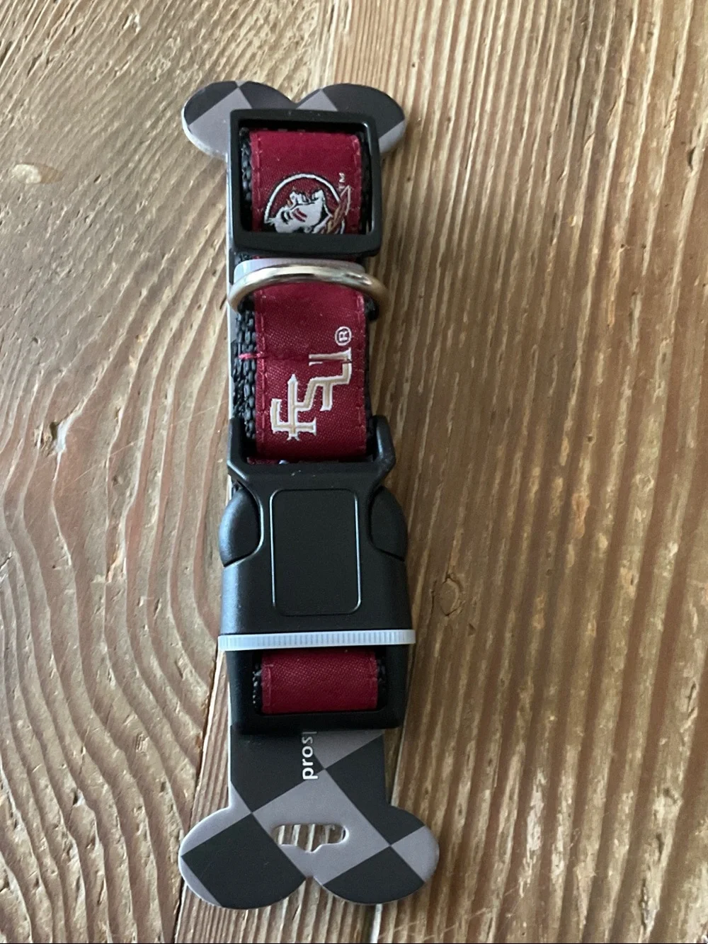 FSU Florida State Seminoles Red Pet Collar with Logo
